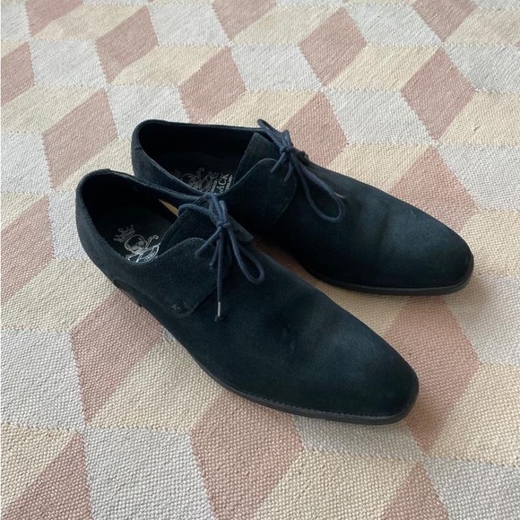 Barker Black Wallace in Charcoal Suede - Picture 3 of 6